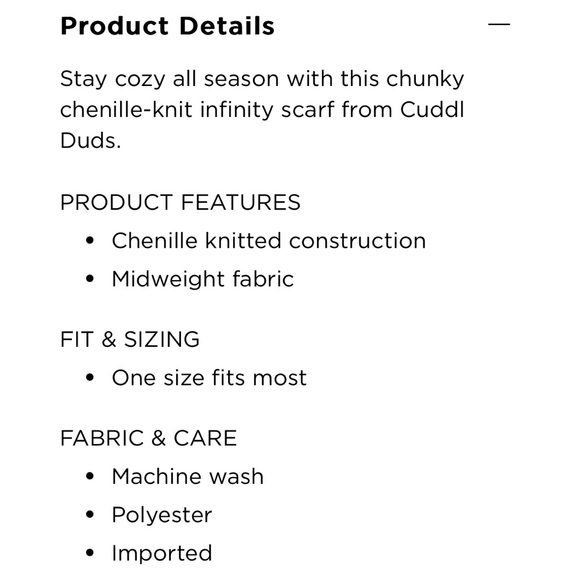 New Cuddl Duds Infinity scarf - Picture 6 of 12